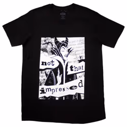 Sleeping Beauty Maleficent Not That Impressed T Shirt - S, Black
