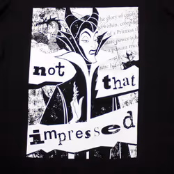 Sleeping Beauty Maleficent Not That Impressed T Shirt - XXL, Black