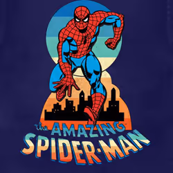 Spider Man Keyhole Stance T Shirt - XL, Navy