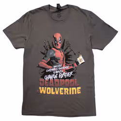 Deadpool And Wolverine Change The Universe T Shirt - L, Charcoal