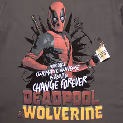 Deadpool And Wolverine Change The Universe T Shirt - L, Charcoal