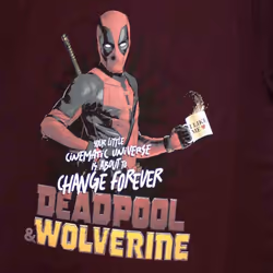 Deadpool And Wolverine Change The Universe T Shirt - M, Red