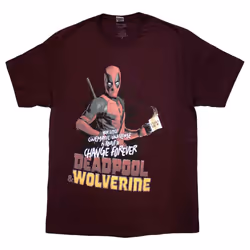 Deadpool And Wolverine Change The Universe T Shirt - XL, Red