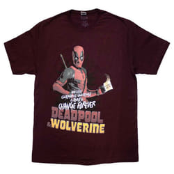 Deadpool And Wolverine Change The Universe T Shirt - XL, Red