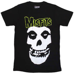 Misfits Skull And Band Logo T Shirt - XL, Black