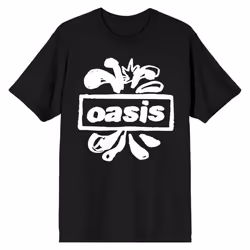 Oasis Splat Band Logo T Shirt - XXL, Black
