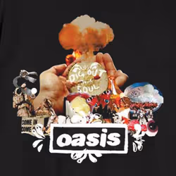 Oasis Dig Out Your Soul Atomic Collage T Shirt - XXL, Black