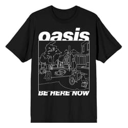 Oasis Be Here Now Line Drawing T Shirt - M, Black