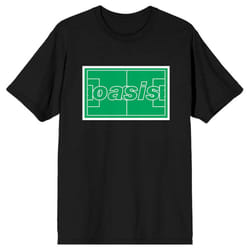 Oasis Maine Road Football Pitch T Shirt - S, Black