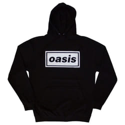 Oasis Decca Band Logo Pullover Hoodie - XL, Black