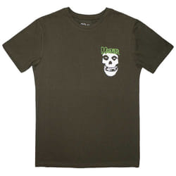 Misfits Mini Skull And Logo T Shirt - XL, Green
