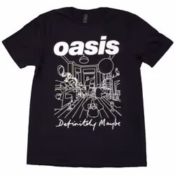 Oasis Definitely Maybe Line Drawing T Shirt