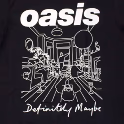 Oasis Definitely Maybe Line Drawing T Shirt