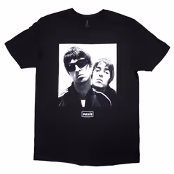 Oasis Noel & Liam Square Photo T Shirt - L, Black