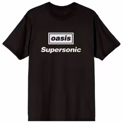 Oasis Supersonic Title T Shirt - L, Black