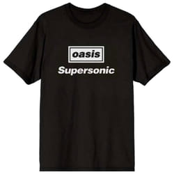 Oasis Supersonic Title T Shirt - XL, Black