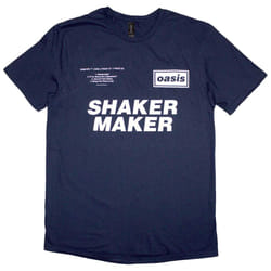 Oasis Shakermaker Tracklisting T Shirt - L, Navy