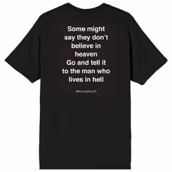 Oasis Some Might Say Lyrics T Shirt - S, Black
