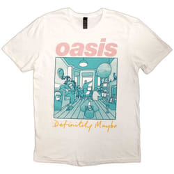 Oasis Definitely Maybe Illustration Colour T Shirt - XL, White