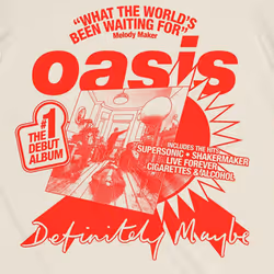 Oasis What The Worlds Been Waiting For T Shirt - L, Beige