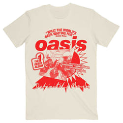 Oasis What The Worlds Been Waiting For T Shirt - XL, Beige