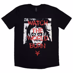 Falling In Reverse World Burn T Shirt - L, Black