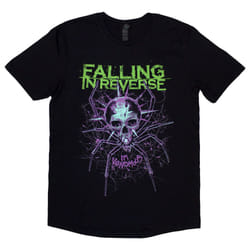 Falling In Reverse Spider Band Logo T Shirt - L, Black