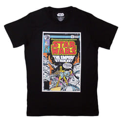 Star Wars The Empire Strikes Comic Cover T Shirt - XL, Black