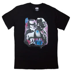 Star Wars Vader And Trooper Neon T Shirt - XXL, Black
