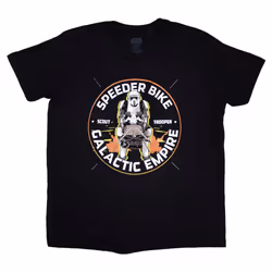 Star Wars Speeder Bike Galactic Empire T Shirt - S, Black