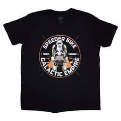 Star Wars Speeder Bike Galactic Empire T Shirt - S, Black