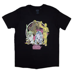 Star Wars Heroes Neon T Shirt - L, Black