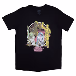 Star Wars Heroes Neon T Shirt - XL, Black