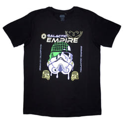 Star Wars Galactic Empire Melted Mask T Shirt - S, Black