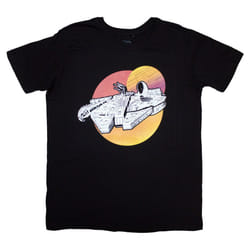 Star Wars Millennium Falcon Twin Suns T Shirt - XL, Black