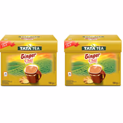 Tata Tea Quick Chai 220g - Blend Of Tea Leaves - Ginger, Pack of 2