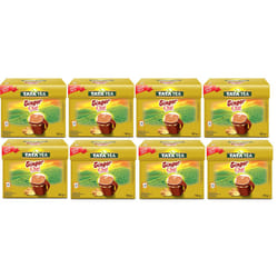 Tata Tea Quick Chai 220g - Blend Of Tea Leaves - Ginger, Pack of 8