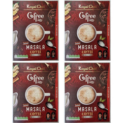 Royal Coffee Masala Unsweetened 140g - Instant Mix - Pack of 4