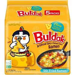 Samyang Cheese Hot Chicken Flavour Noodles 140x5 G - Pack of 1