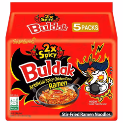 Samyang 2X Spicy Noodle (140 x 5)Gram-Korean Ramen - Pack of 1