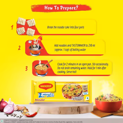 Maggi 2-Minute Masala Spicy Instant Noodles (56g) - Pack of 10