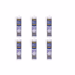 Everbuild Bath and Kitchen Acrylic Sealant, White, 290 ml BATH (Pack of 6)