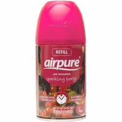 Airpure Air-O-Matic Air Freshener Refill, 250ml  Sparkling Berry (Pack of 3)