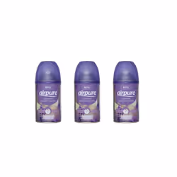 AIRPURE Air-O-Matic Air Freshener Refill, 250ml Lavender Moments (Pack of 3)