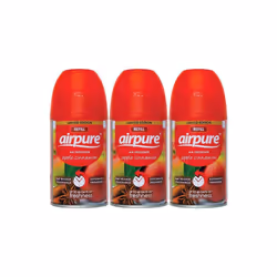 Airpure Apple Cinnamon Refill Automatic Air Freshener 250ml - Pack of 3