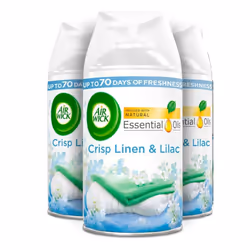 Airwick Freshmatic Max Crisp Linen & Lilac Automatic Refill, 250 ml (Pack of 3)