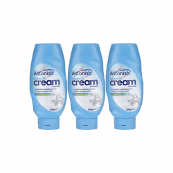 Astonish Bleach Cream Cleaner - Powerful Cleaning Action 550ML (Pack of 3)