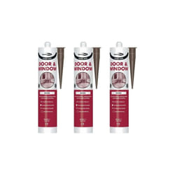 Bond It Brown Frame Mate Door and Window Silicone 310ml BDFMBR (Pack of 3)