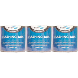 Bond It Flashing Tape 150mm x 10Metres, Black, BDF004 (Pack of 3)