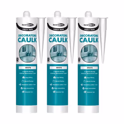 Bond It White Caulk Mate EU3 Cartridge 310ml BDOHC300 (Pack of 3)